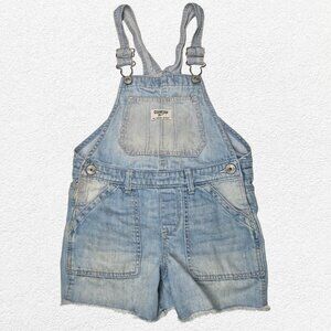 OshKosh B'gosh Overalls Light Blue Denim Vintage Style Girls Size 6 Spring Girly